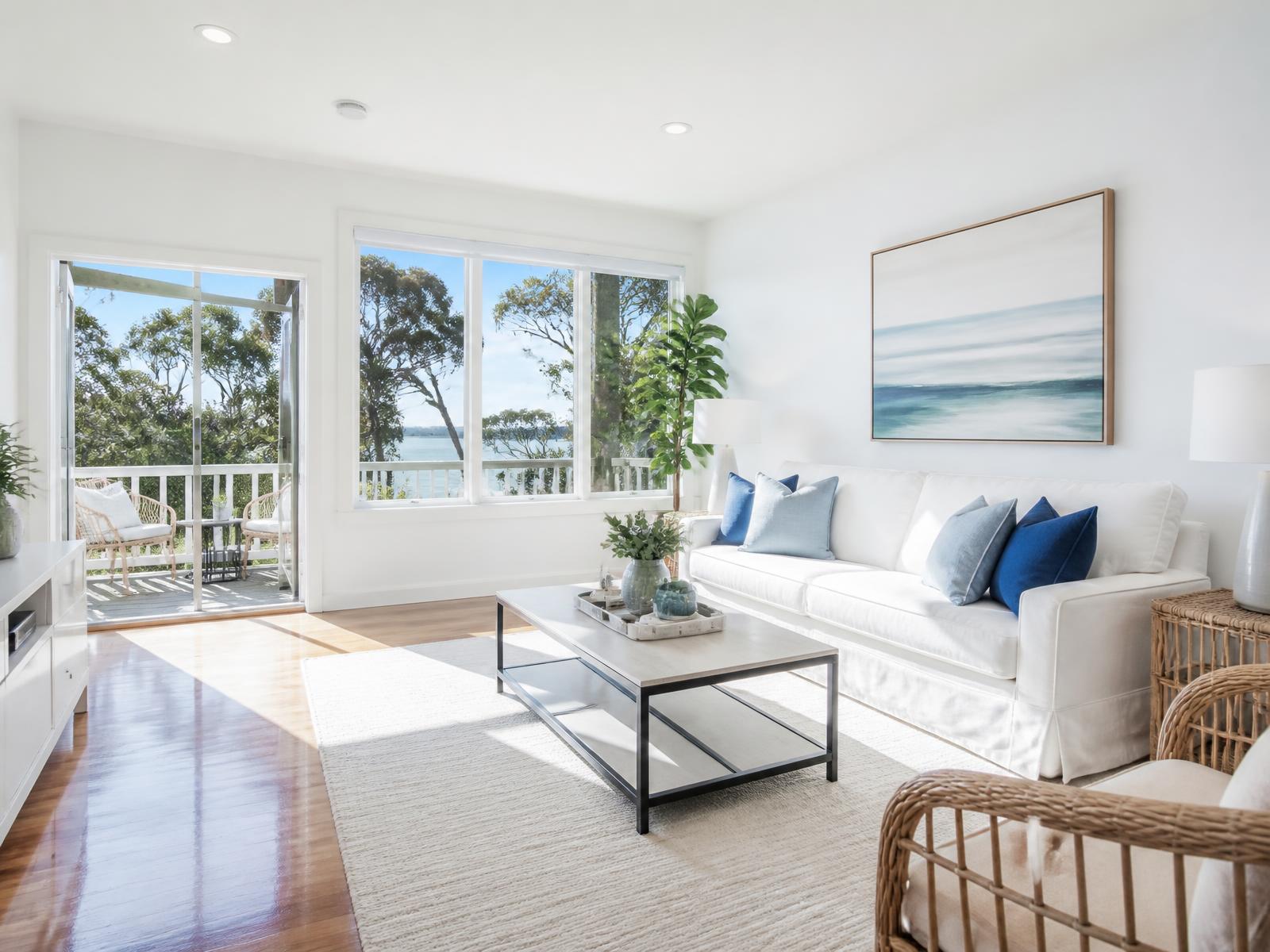 Bright, freshly cleaned living space